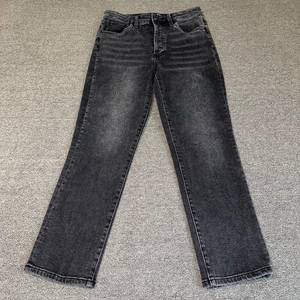 Kut From The‎ Kloth Rosa Crop Vintage Straight Leg Black Denim Women's 4 Boho